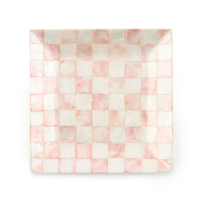 Rosy Check Capiz Catchall Tray