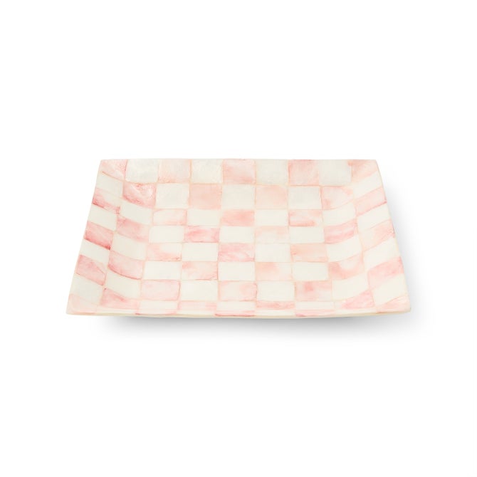 Rosy Check Capiz Catchall Tray
