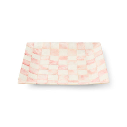 Rosy Check Capiz Catchall Tray