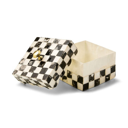 Courtly Check Capiz Scalloped Box