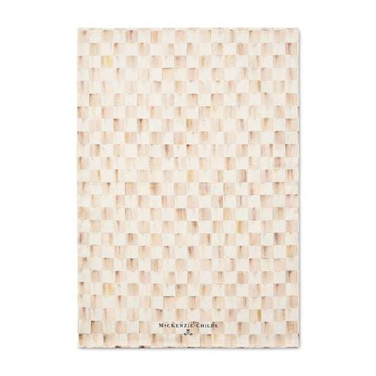 Mocha Check Dish Towel