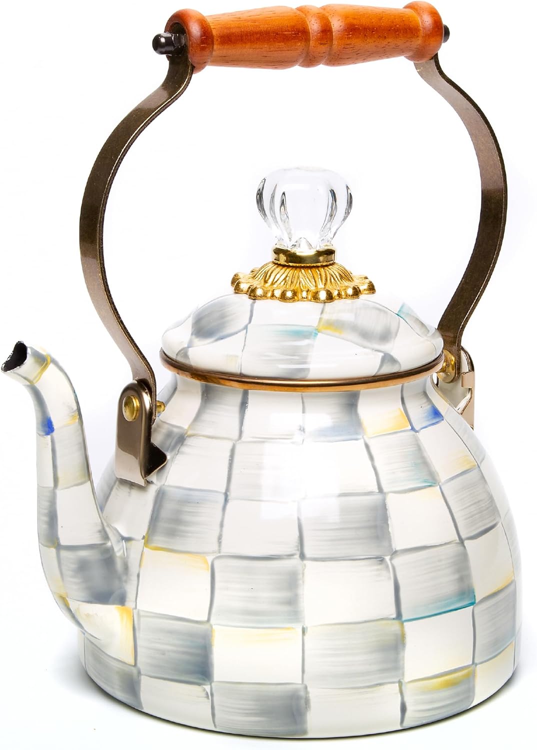 MACKENZIE-CHILDS Enamel Tea Kettle
