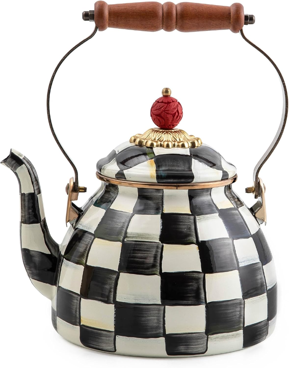 MACKENZIE-CHILDS Enamel Tea Kettle