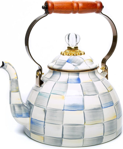MACKENZIE-CHILDS Enamel Tea Kettle