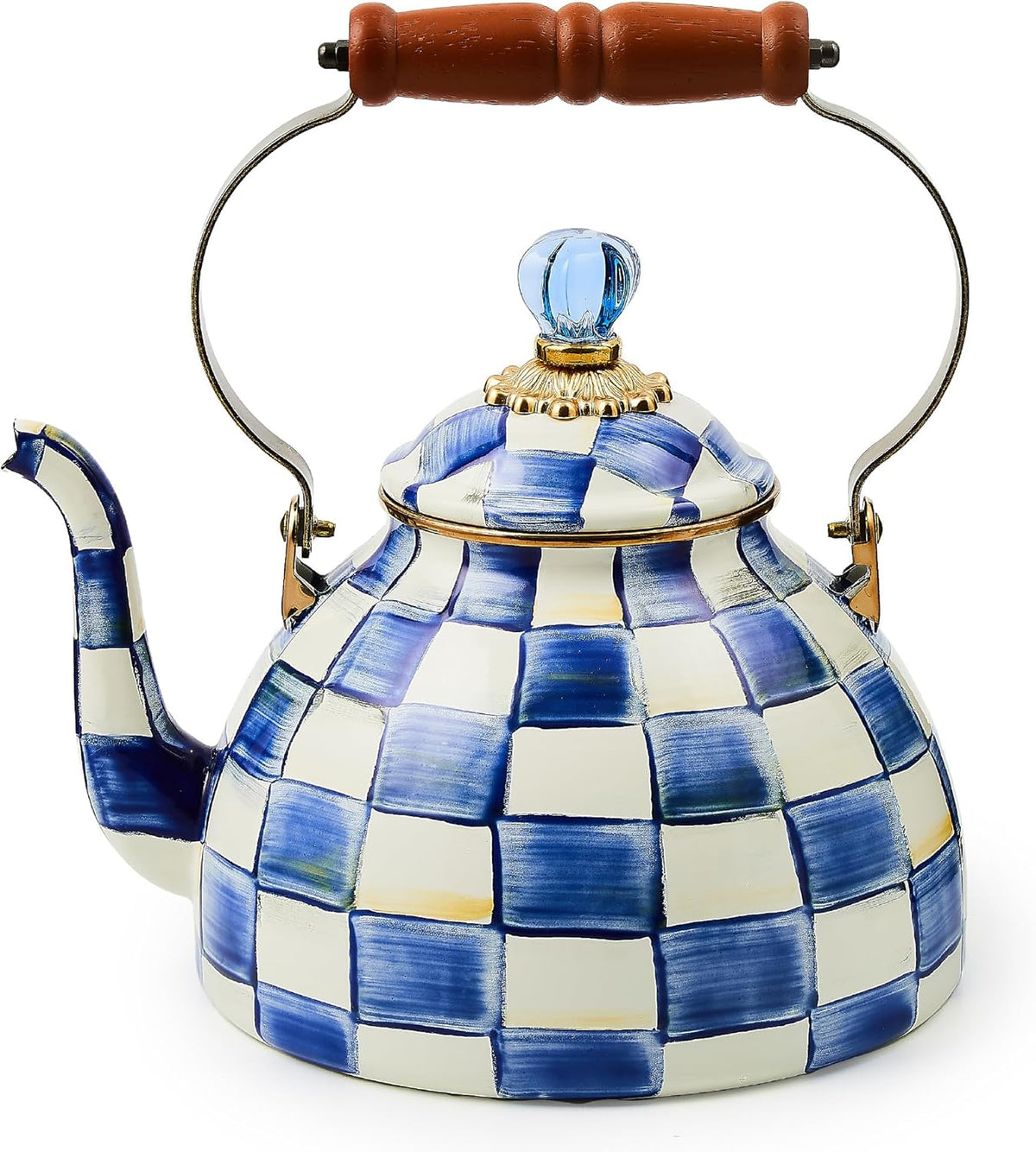 MACKENZIE-CHILDS Enamel Tea Kettle