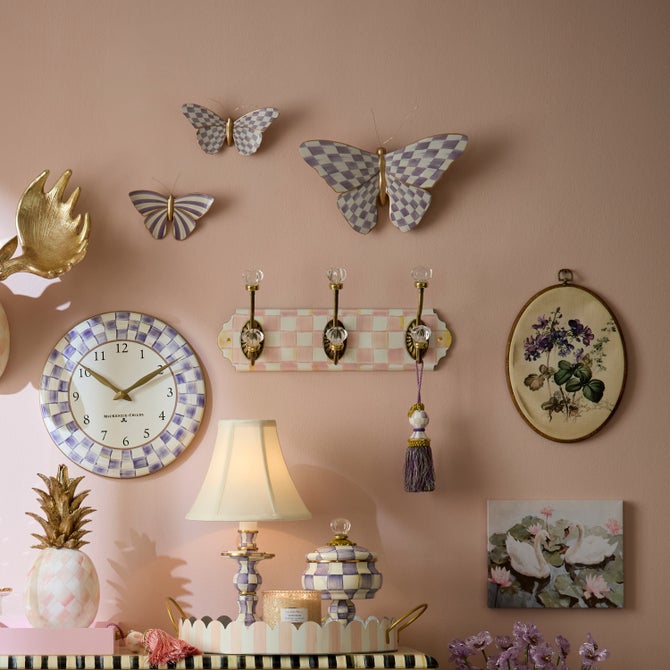 Rosy Check Triple Wall Hook