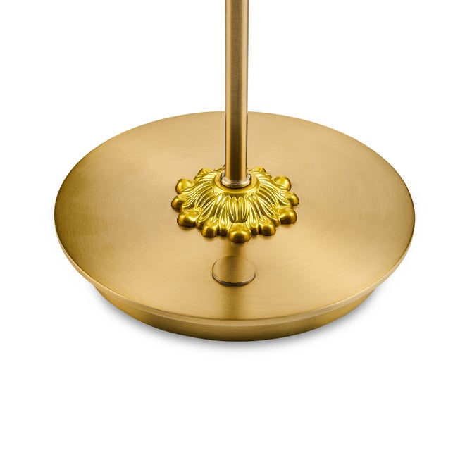 Violet Check LED Rechargeable Disk Table Lamp