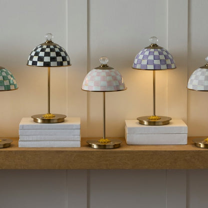 Rosy Check LED Rechargeable Dome Table Lamp