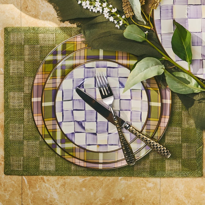 Tartan Violet Charger/Plate