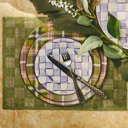 Tartan Violet Charger/Plate