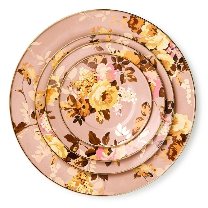 Wild Rose Mauve Salad/Dessert Plate