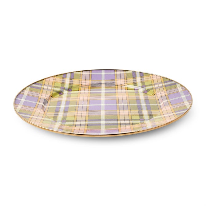 Tartan Violet Serving Platter