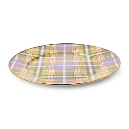 Tartan Violet Serving Platter