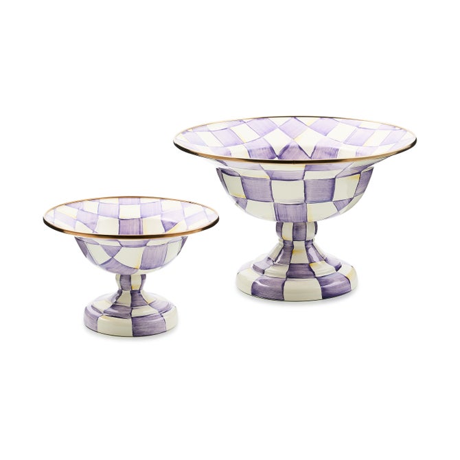 Violet Check Small Compote