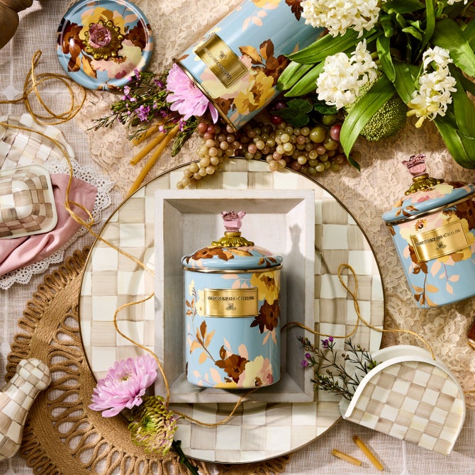 Wild Rose Slate Medium Canister