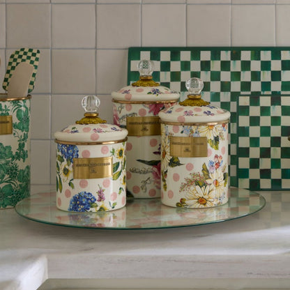 Wildflowers Pink Medium Canister