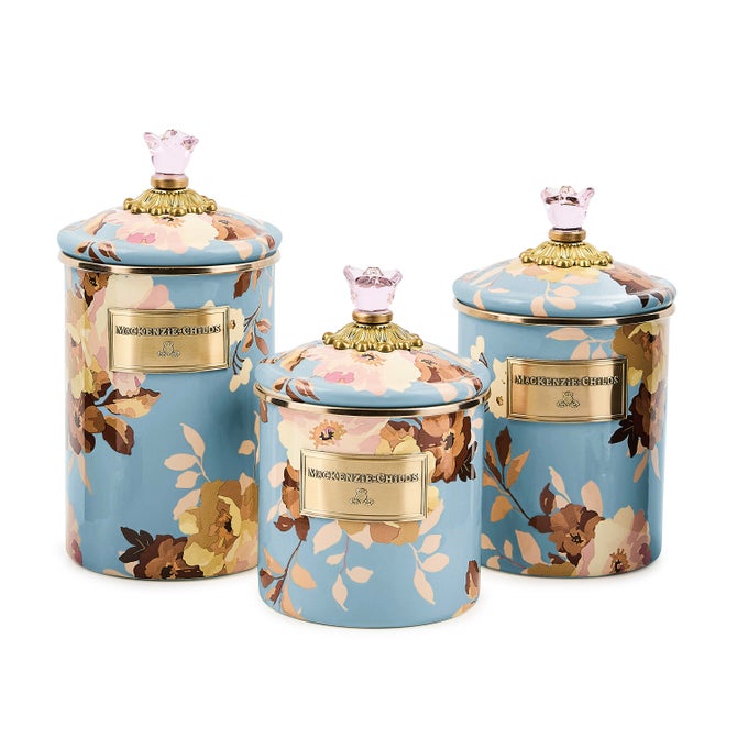 Wild Rose Slate Large Canister