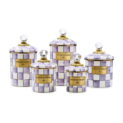 Violet Check Large Canister