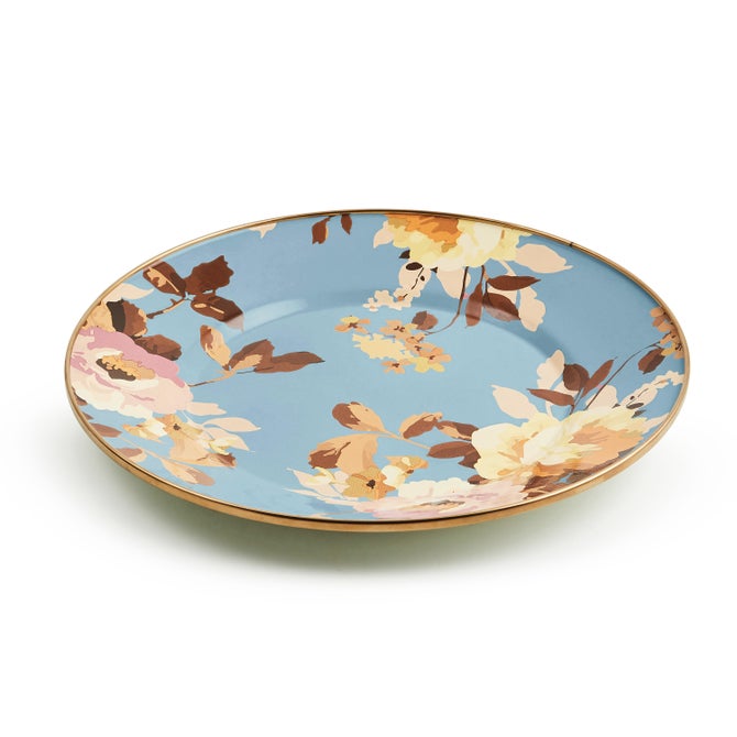 Wild Rose Slate Dinner Plate