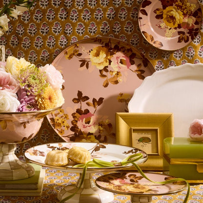 Wild Rose Mauve Round Tray