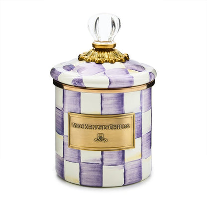 Violet Check Demi Canister