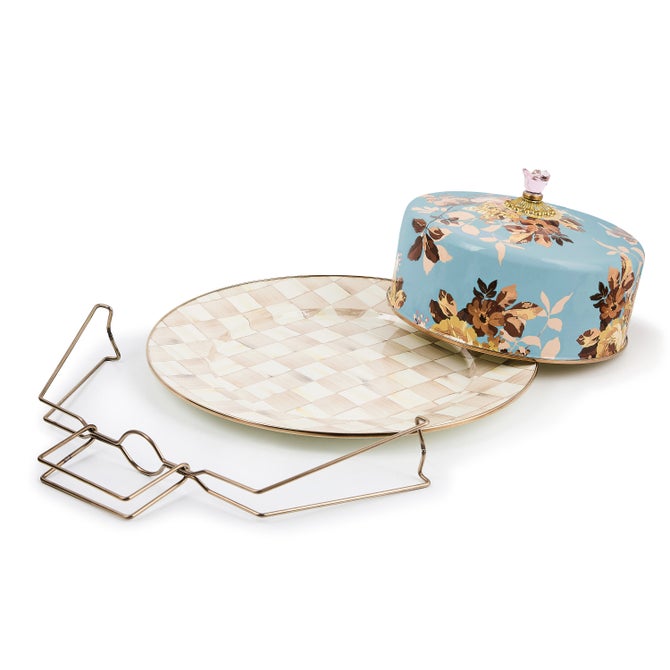 Wild Rose Slate Cake Carrier