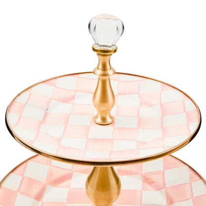 Rosy Check Two Tier Sweet Stand