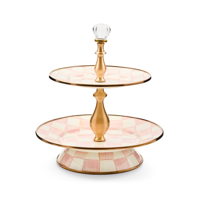 Rosy Check Two Tier Sweet Stand